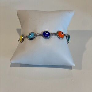 Evil eye multi coloured bracelet #0015